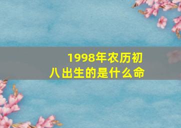 1998年农历初八出生的是什么命