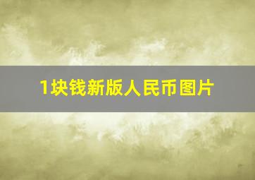 1块钱新版人民币图片