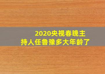 2020央视春晚主持人任鲁豫多大年龄了