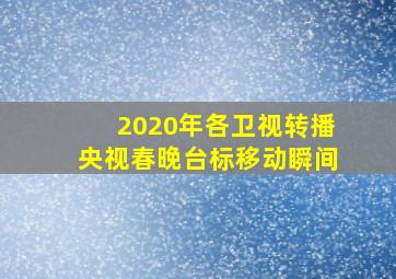 2020年各卫视转播央视春晚台标移动瞬间