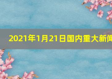 2021年1月21日国内重大新闻