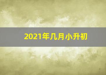 2021年几月小升初