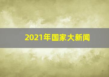 2021年国家大新闻