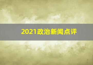 2021政治新闻点评