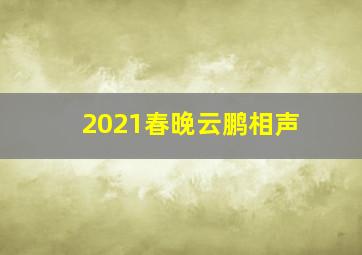 2021春晚云鹏相声