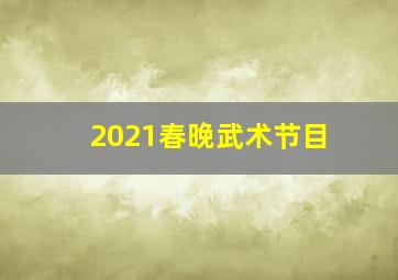 2021春晚武术节目