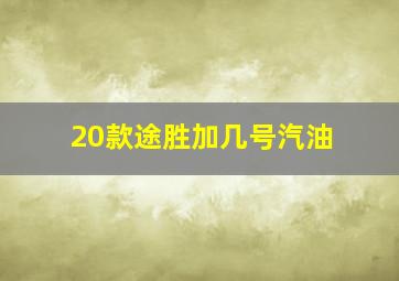 20款途胜加几号汽油