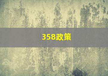 358政策