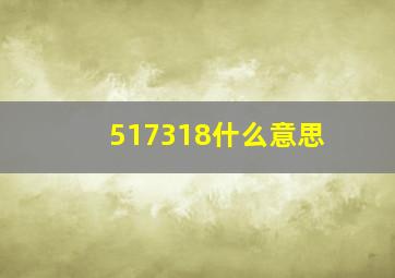 517318什么意思