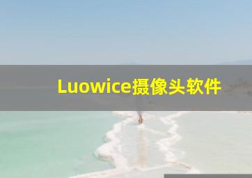 Luowice摄像头软件