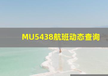 MU5438航班动态查询