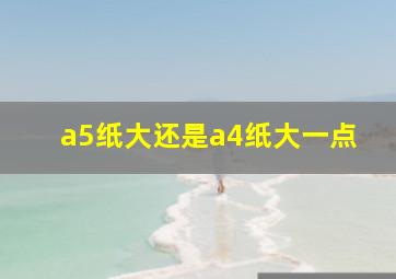 a5纸大还是a4纸大一点