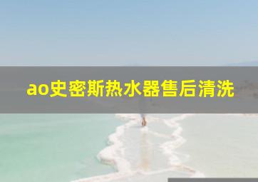 ao史密斯热水器售后清洗