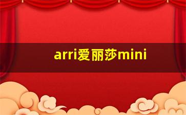 arri爱丽莎mini