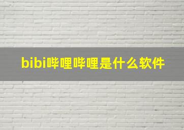 bibi哔哩哔哩是什么软件