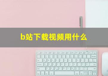 b站下载视频用什么