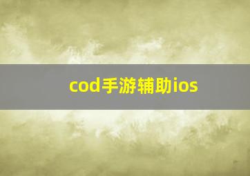 cod手游辅助ios