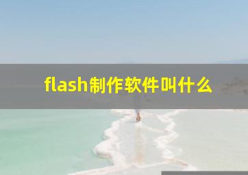 flash制作软件叫什么