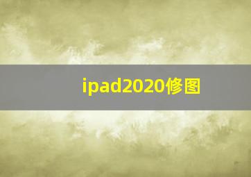 ipad2020修图