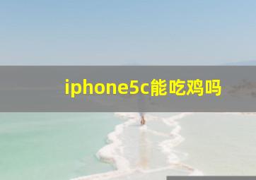 iphone5c能吃鸡吗