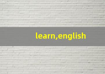 learn,english