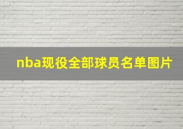 nba现役全部球员名单图片