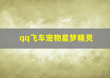 qq飞车宠物星梦精灵