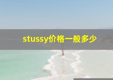 stussy价格一般多少