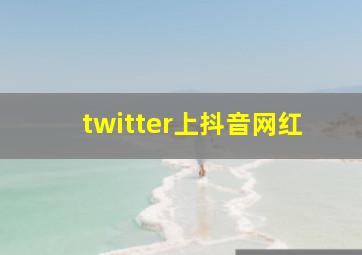 twitter上抖音网红