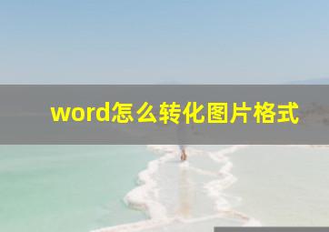 word怎么转化图片格式