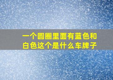 一个圆圈里面有蓝色和白色这个是什么车牌子