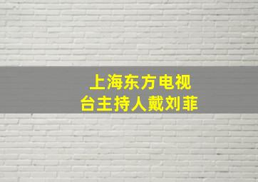 上海东方电视台主持人戴刘菲