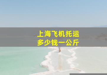 上海飞机托运多少钱一公斤