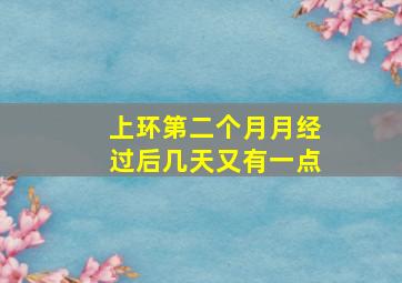 上环第二个月月经过后几天又有一点