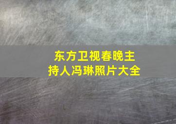 东方卫视春晚主持人冯琳照片大全