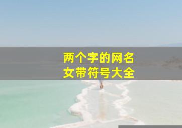 两个字的网名女带符号大全