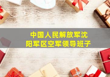 中国人民解放军沈阳军区空军领导班子