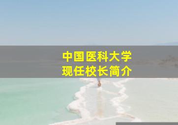 中国医科大学现任校长简介