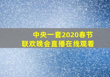 中央一套2020春节联欢晚会直播在线观看