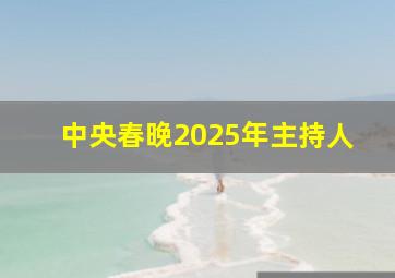 中央春晚2025年主持人