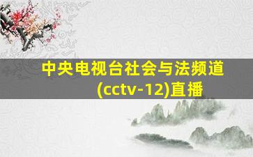 中央电视台社会与法频道(cctv-12)直播