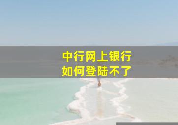 中行网上银行如何登陆不了