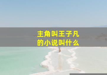 主角叫王子凡的小说叫什么