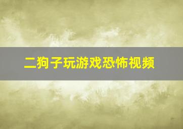 二狗子玩游戏恐怖视频