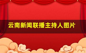 云南新闻联播主持人图片