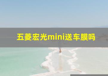 五菱宏光mini送车膜吗