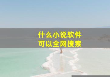 什么小说软件可以全网搜索