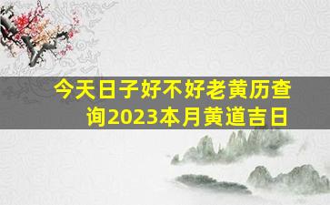 今天日子好不好老黄历查询2023本月黄道吉日