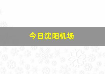 今日沈阳机场