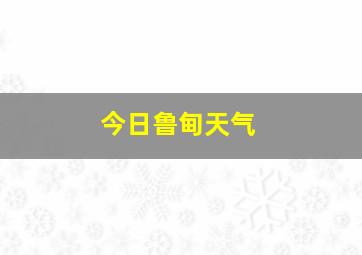 今日鲁甸天气